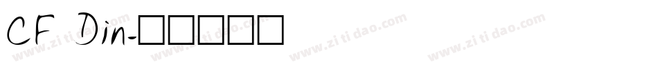 CF Din字体转换